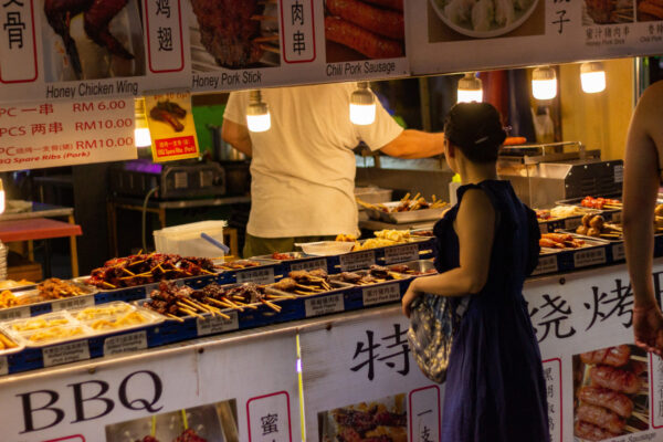 woman shops food in Tokyo